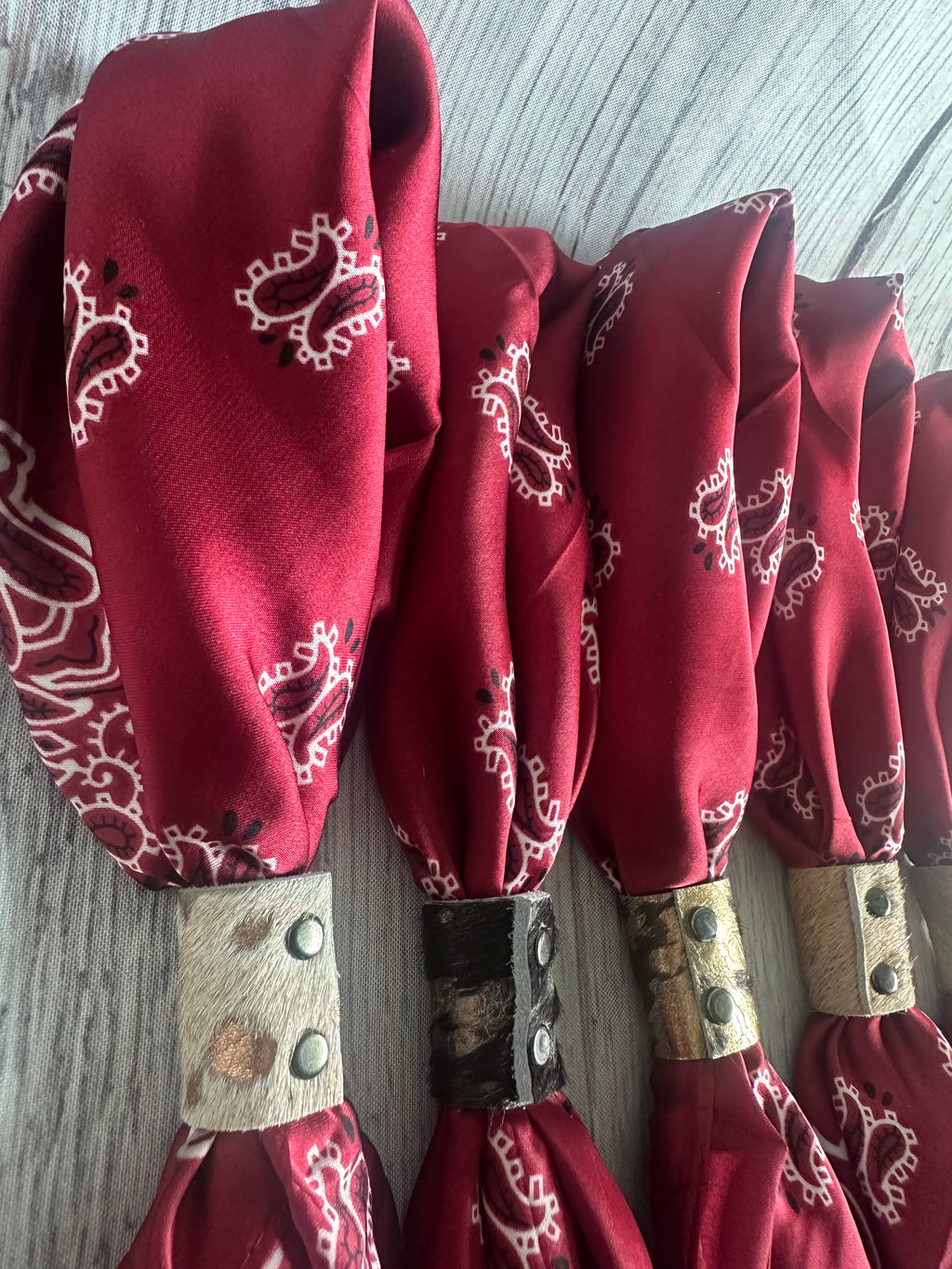 Maroon Paisley Wild Rags