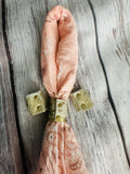 5- Metallic Gold Cowhide Bandana Slide