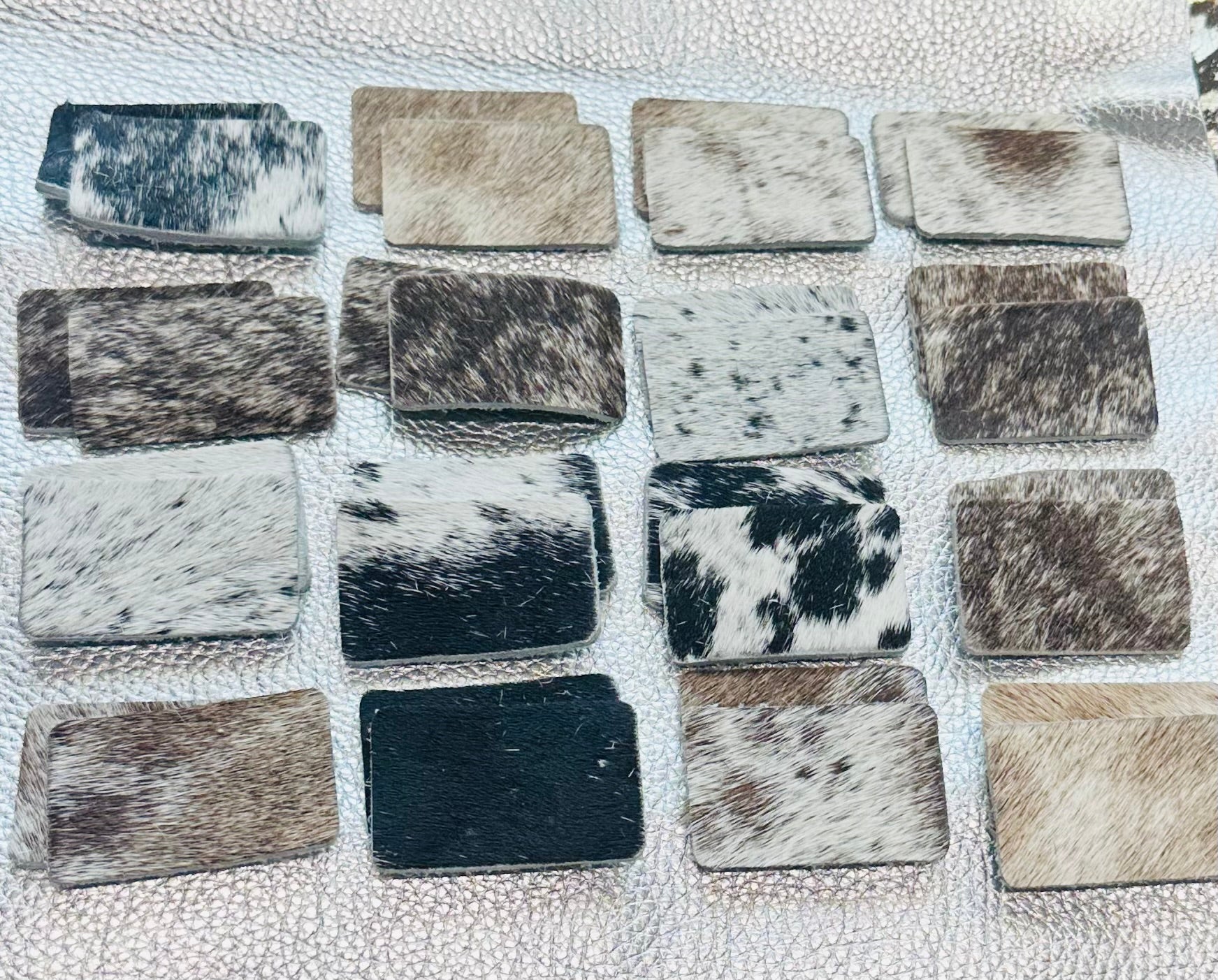 4” Neutral Cowhide Clip Bundle