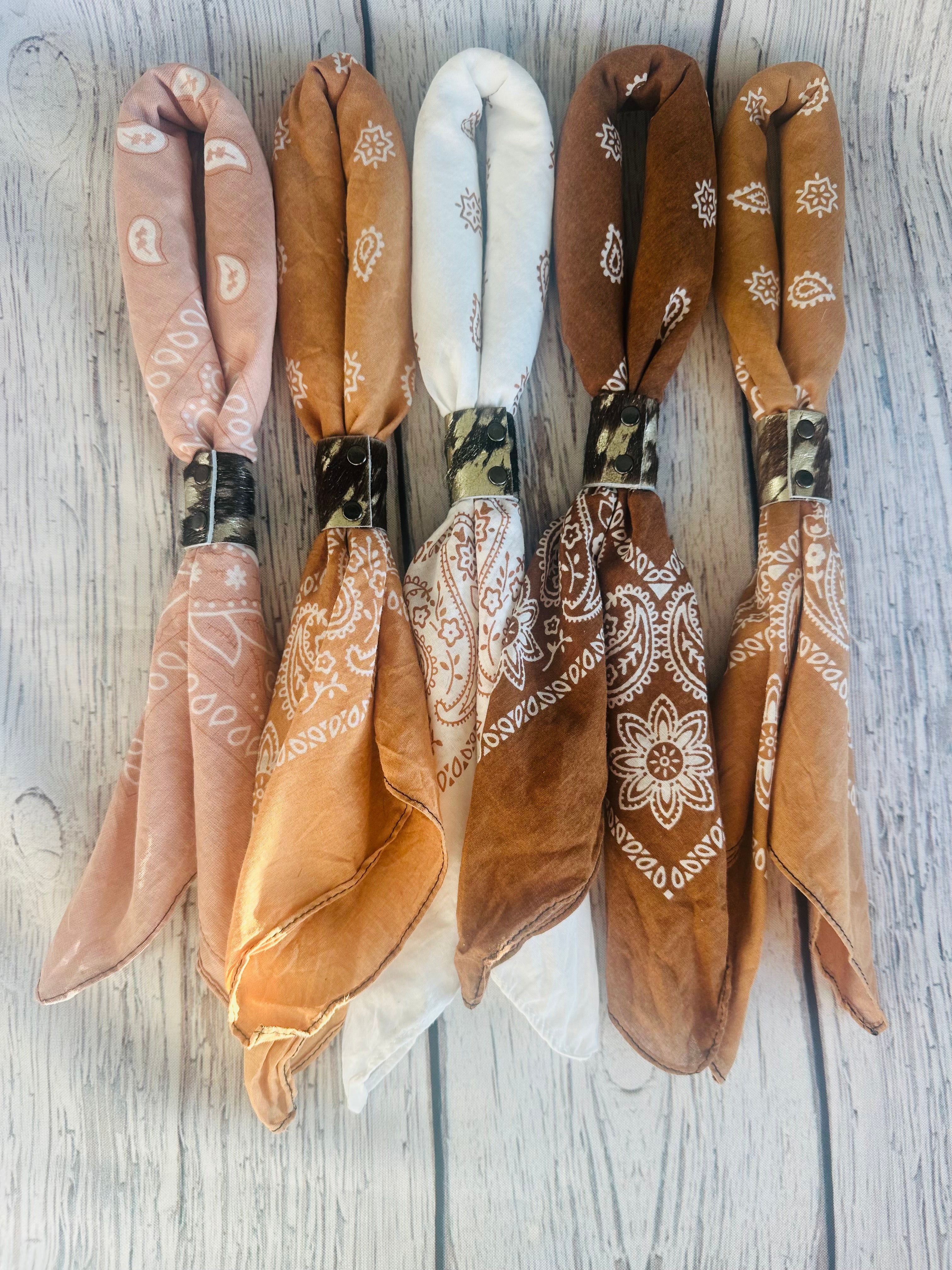 5- Terracotta Mix Bandanas