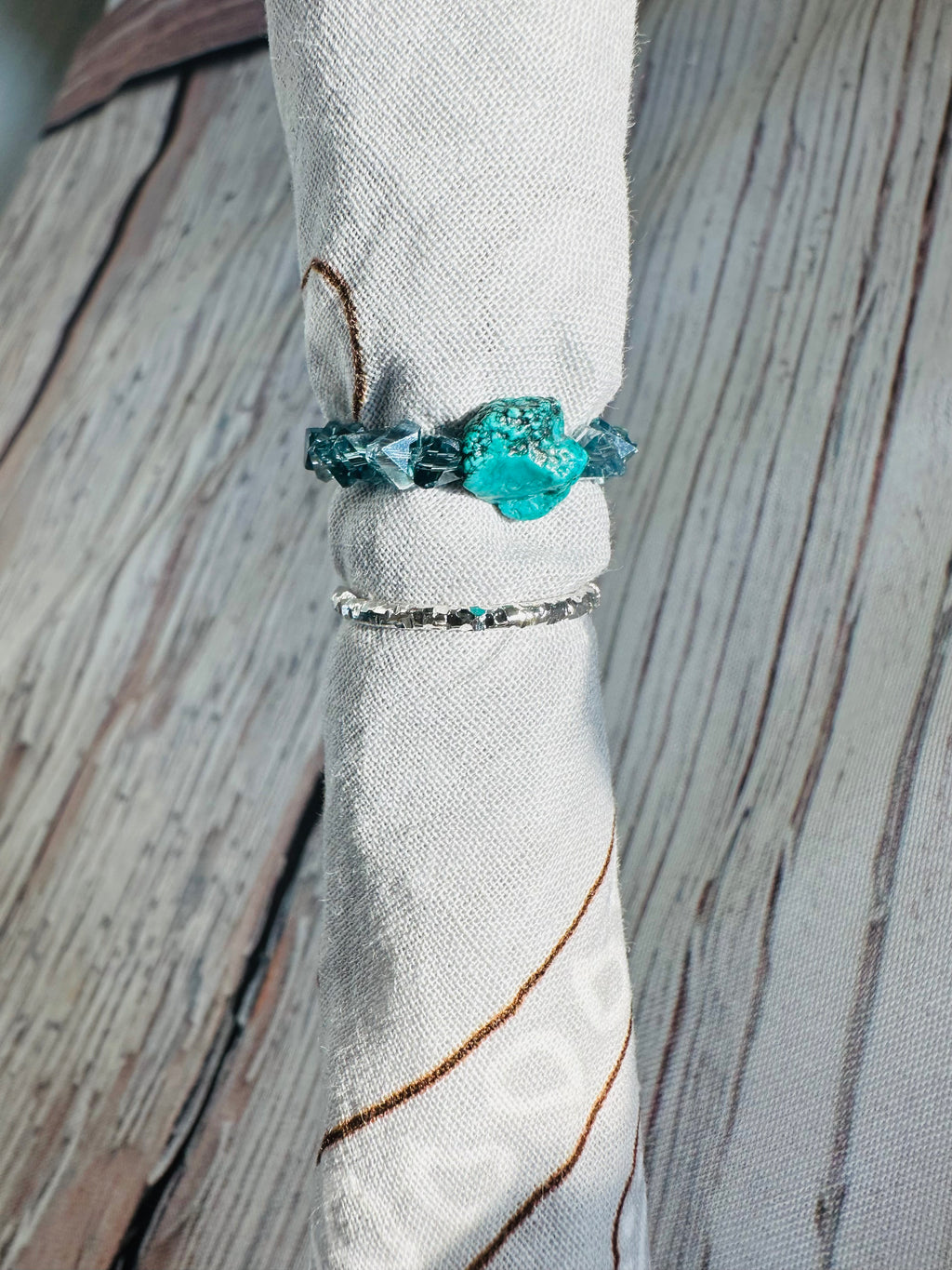 Chunky Turquoise Bandana Charm