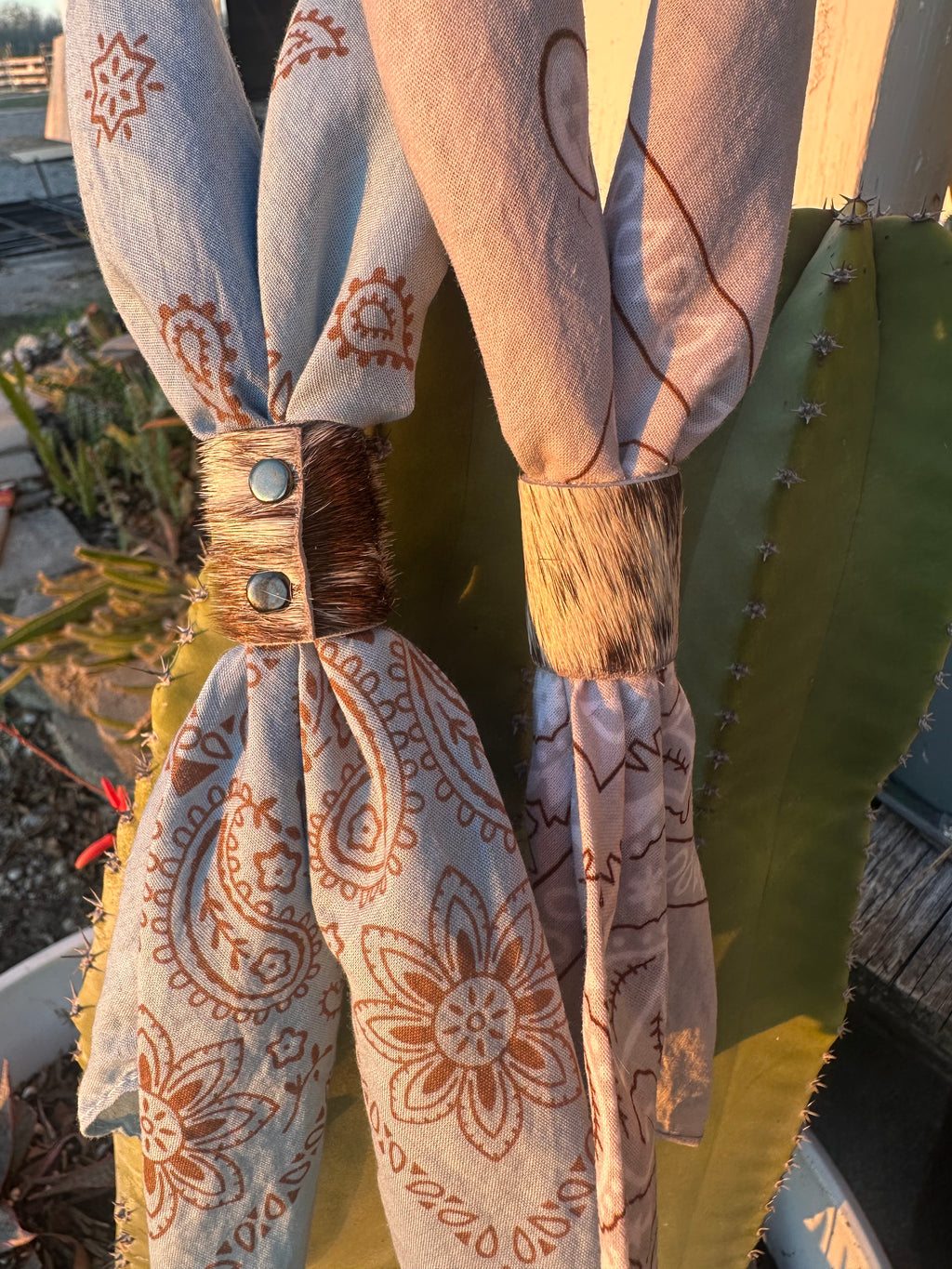 5- Cowhide Bandana Slide